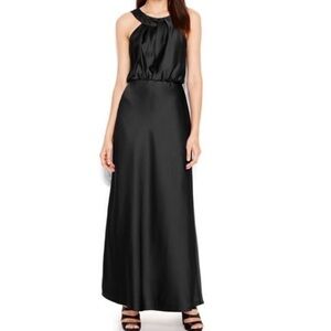 Calvin Klein | Dresses | Nwot Calvin Klein Faux Wrap Striped Maxi Dress |  Poshmark